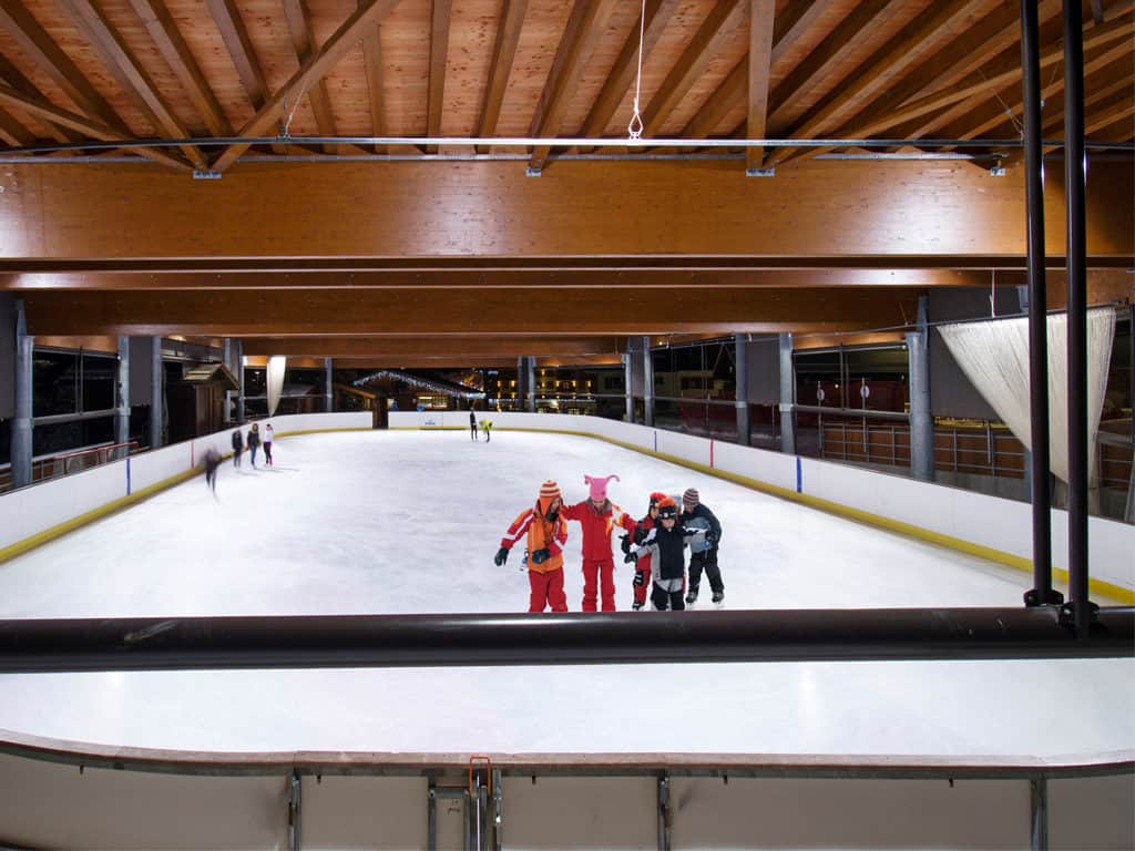 Ice rink at La Clusaz