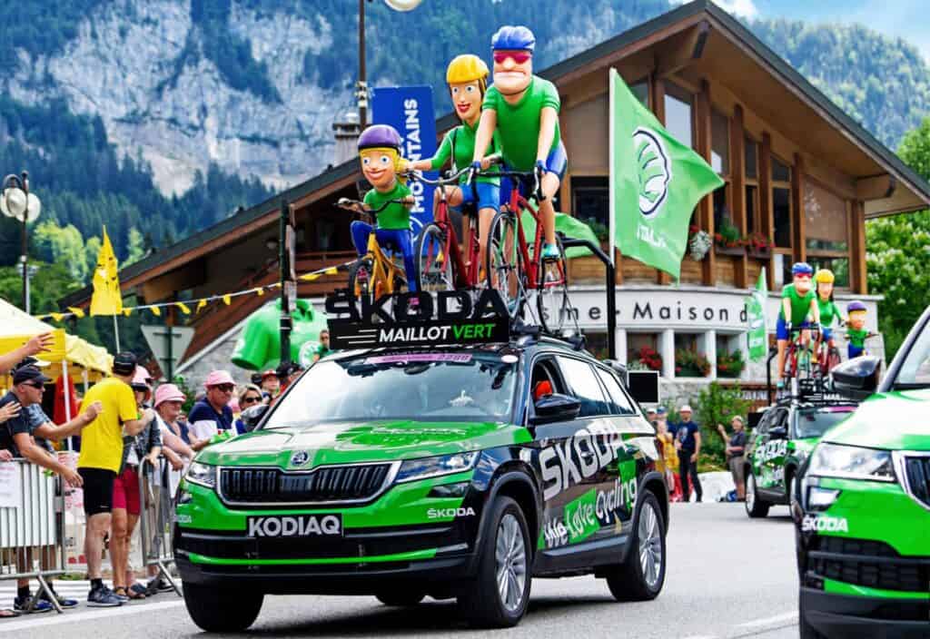 Skoda putting on a great display for the green jersey - Photo credit: Allen Swindles