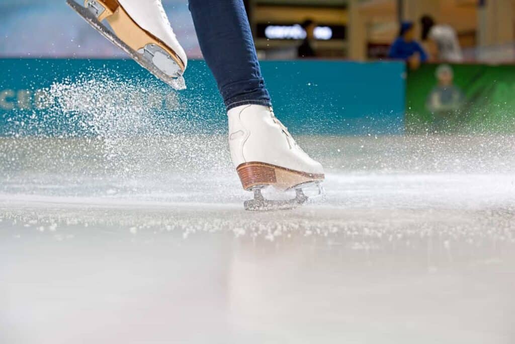 ice skating at the annecy christmas market