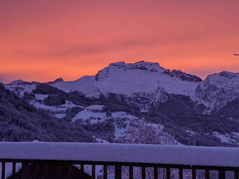 Property managers in the French Alps have views like this to look at all winter long.