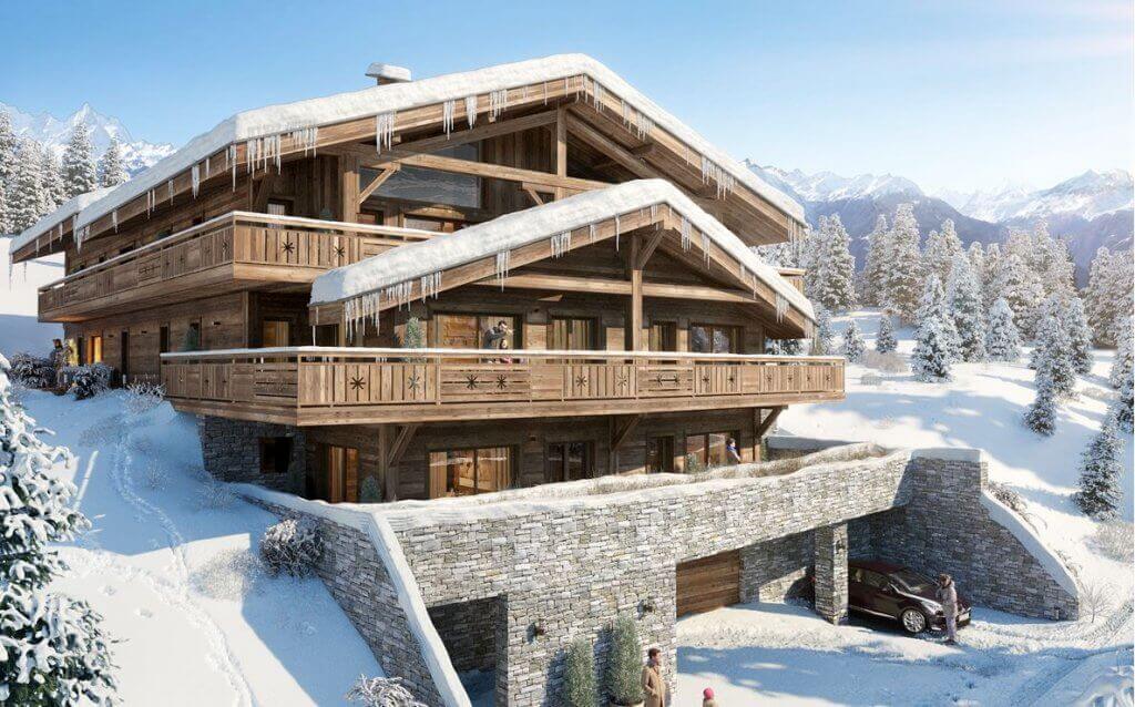 Ski Apartments such as these beautiful high end apartments currently in construction in Les Gets are well designed, well constructed and have excellent facilities.
