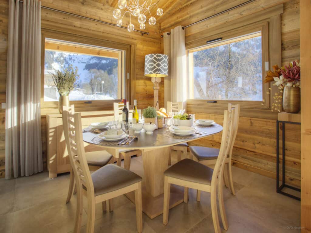 The dining room at Helios View Lodge