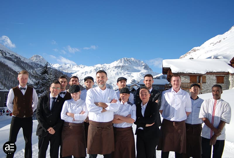 Benoît Vidal and his kitchen team