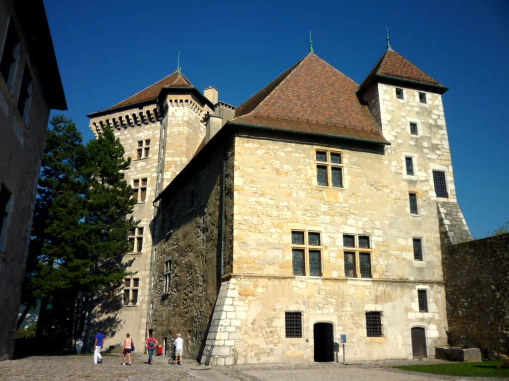 The inner courtyard of the castle at Annecy