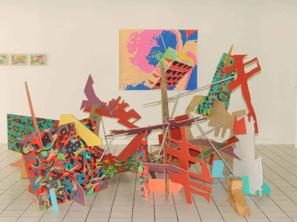 An art installation at Flaine art centre