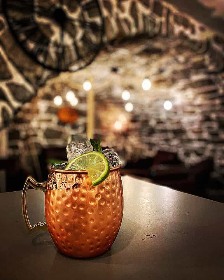 A cocktail at La Tanière