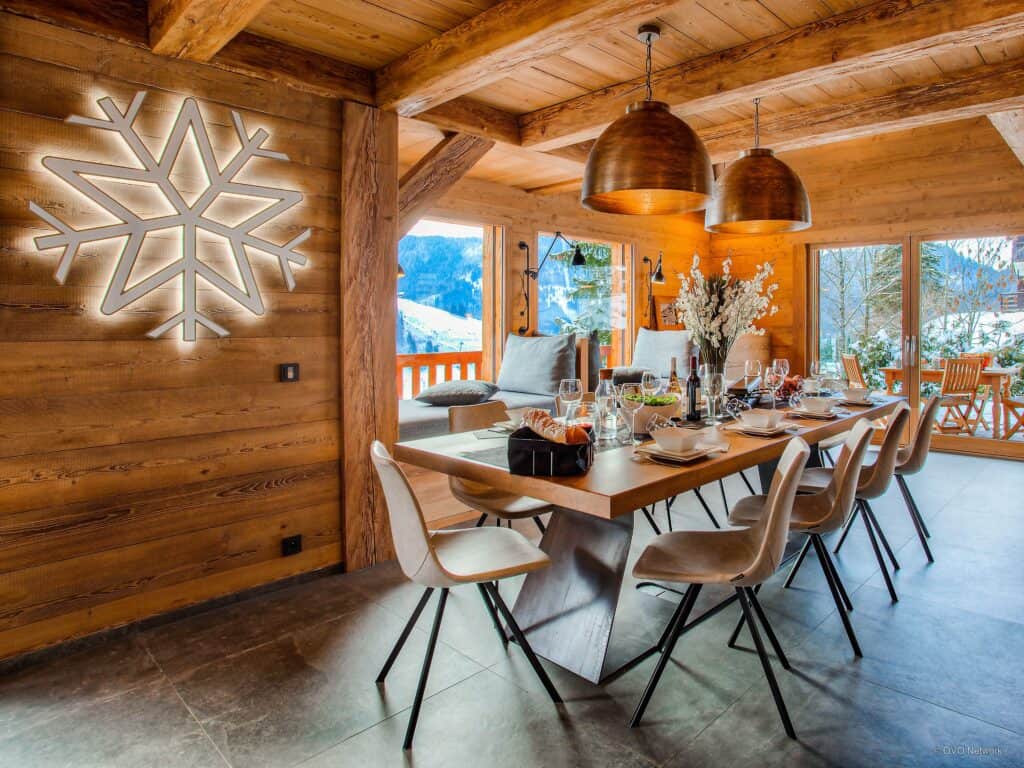 Dining room at Chalet Stellaone