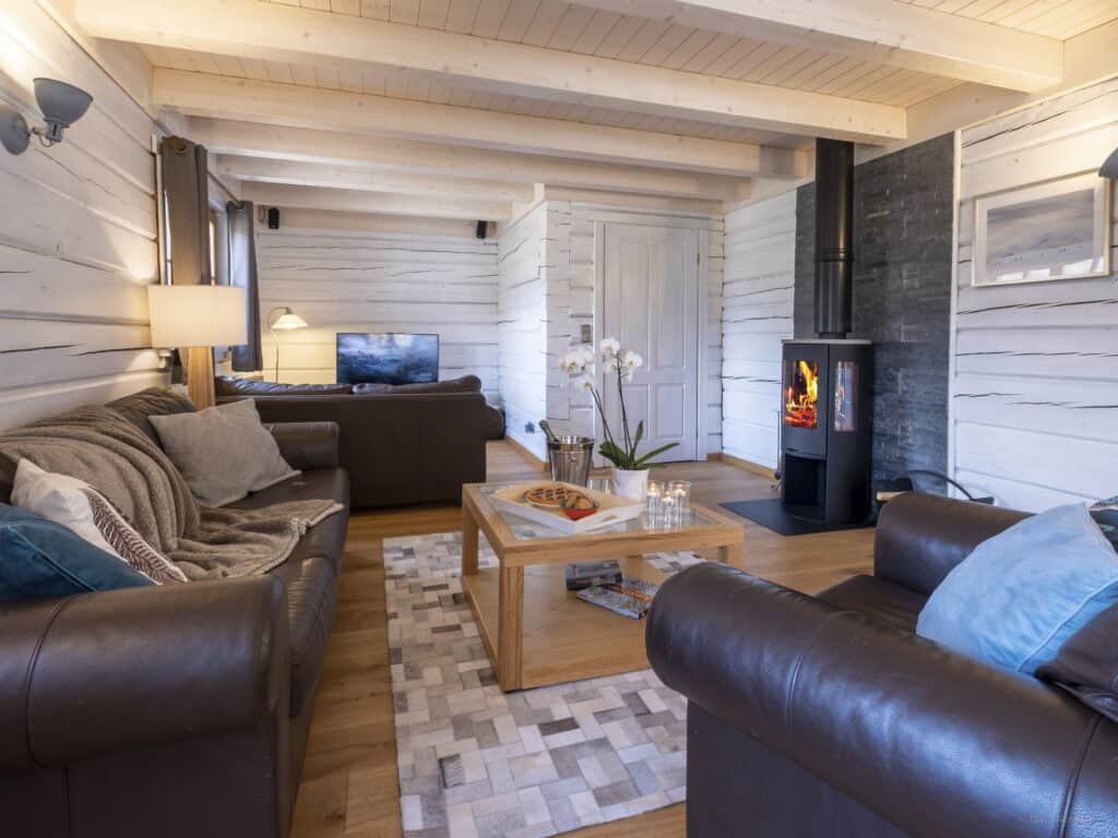 The living room at Chalet Choquette