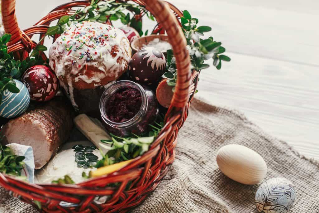 An Easter gift hamper