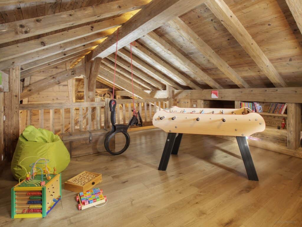 Games room at secluded Airbnb